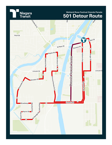 501 Detour Map