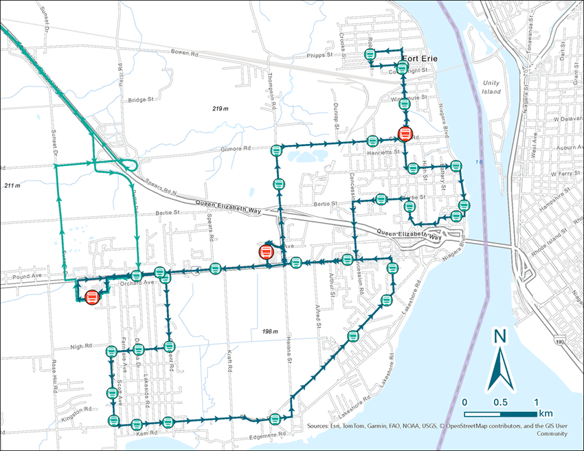 Map of Route 751