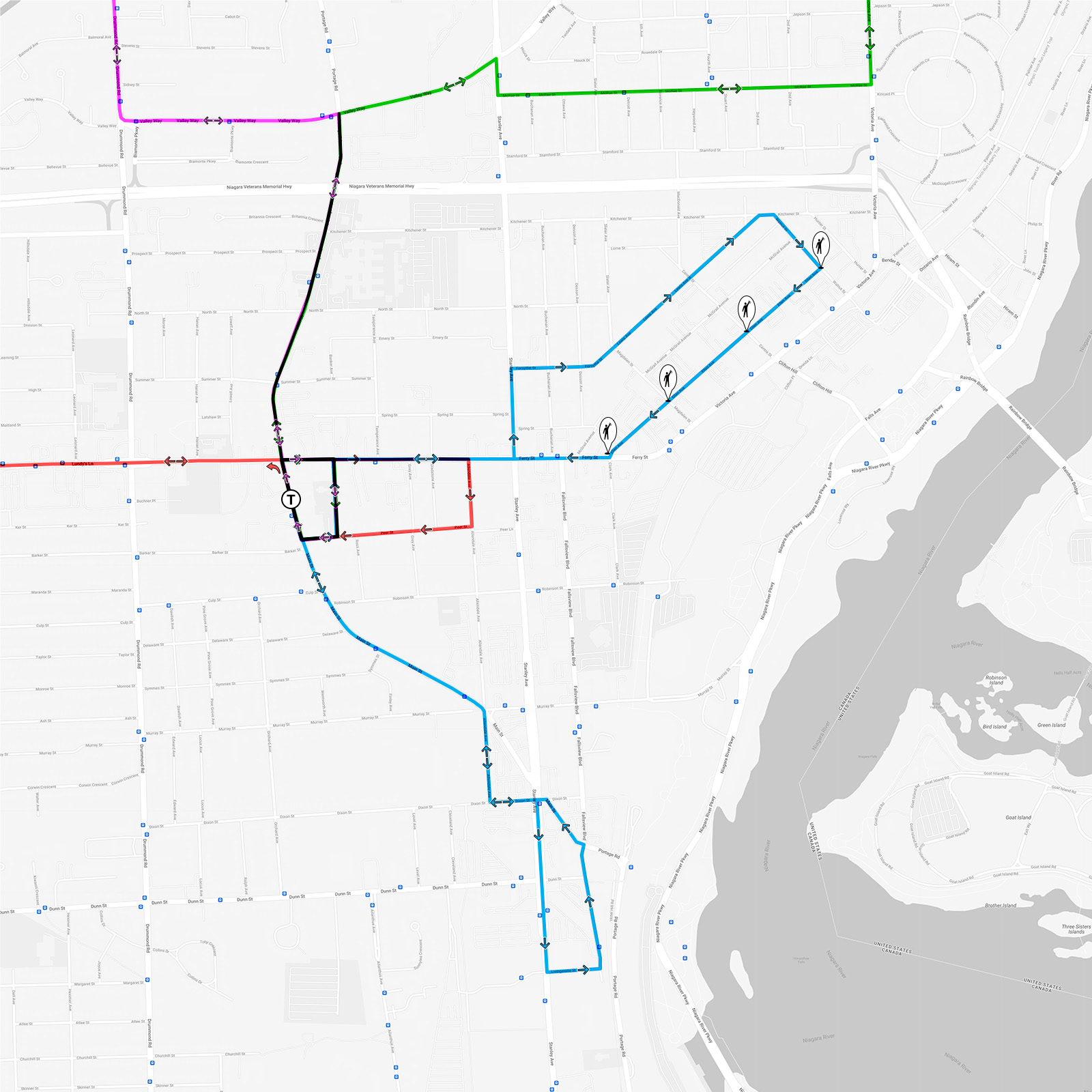Niagara Falls Bus Detours for New Year's Eve 2023