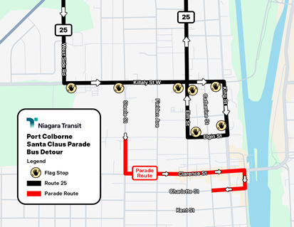 Port Colborne Santa Claus Parade Detour